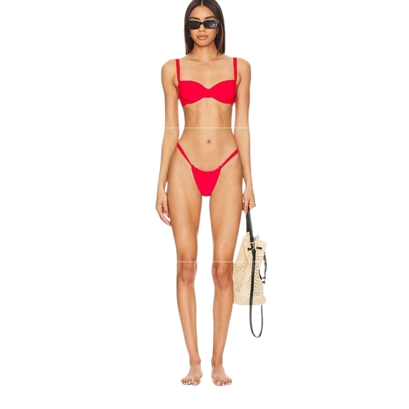 superdown Other - SUPERDOWN Red Women's Bikini TOP Size M.